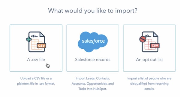 HubSpot Trello Integration: Import options on HubSpot